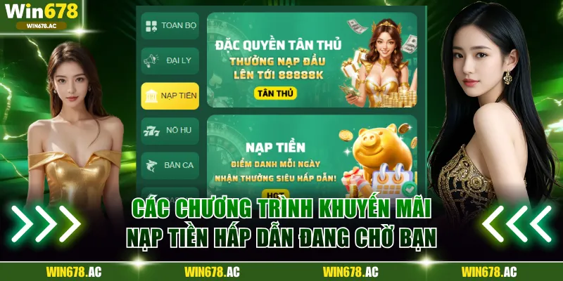 Các chương trình khuyến mãi nạp tiền hấp dẫn đang chờ bạn