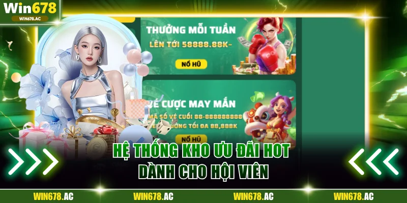 Hệ thống kho ưu đãi hot dành cho hội viên